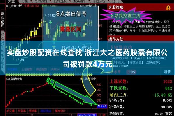 实盘炒股配资在线查找 浙江大之医药胶囊有限公司被罚款4万元