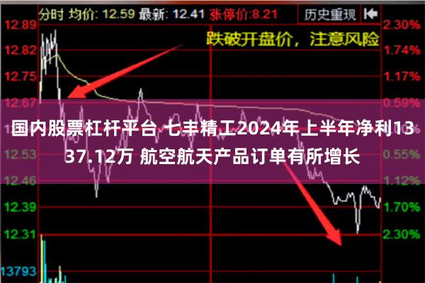 国内股票杠杆平台 七丰精工2024年上半年净利1337.12万 航空航天产品订单有所增长