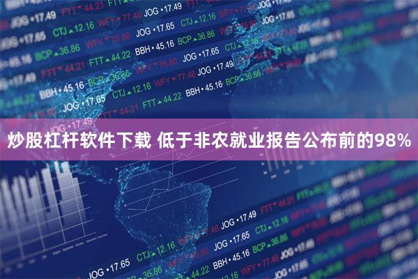 炒股杠杆软件下载 低于非农就业报告公布前的98%