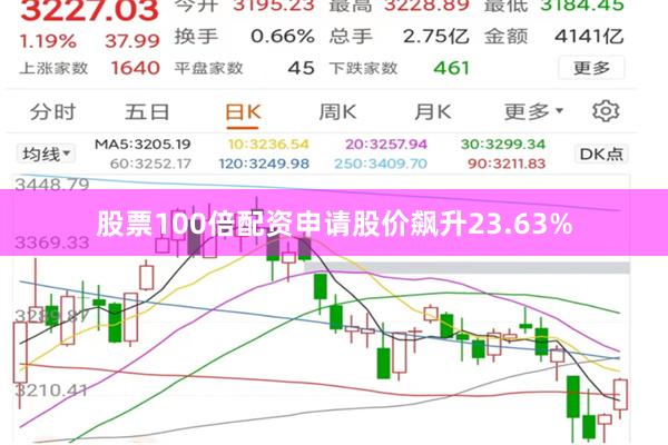股票100倍配资申请股价飙升23.63%